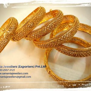 Latest Gold Antique Bangle Churi Designs