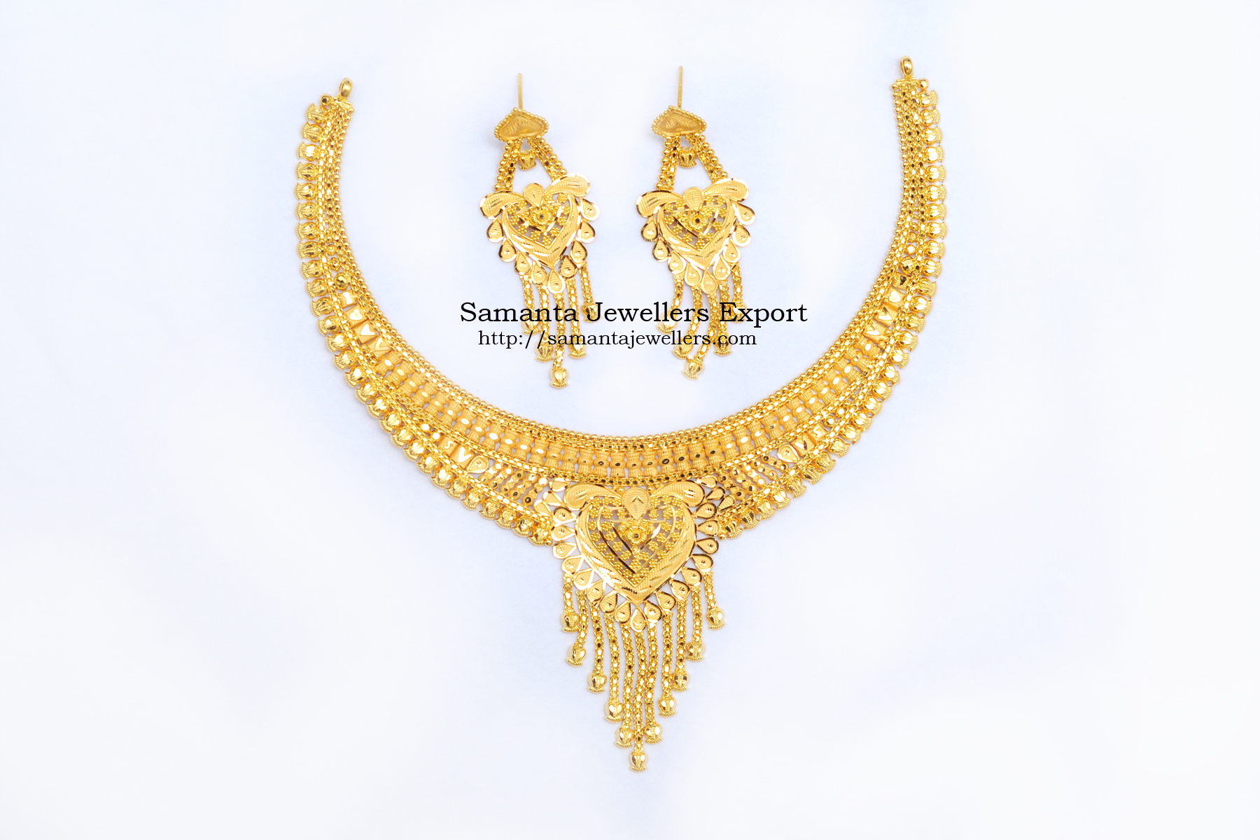 Latest Light Weight Gold Necklace Designs 2021 With Weight And Price | 22kt Wedding Necklace designs 22k Light Gold Trendy Wedding Necklace