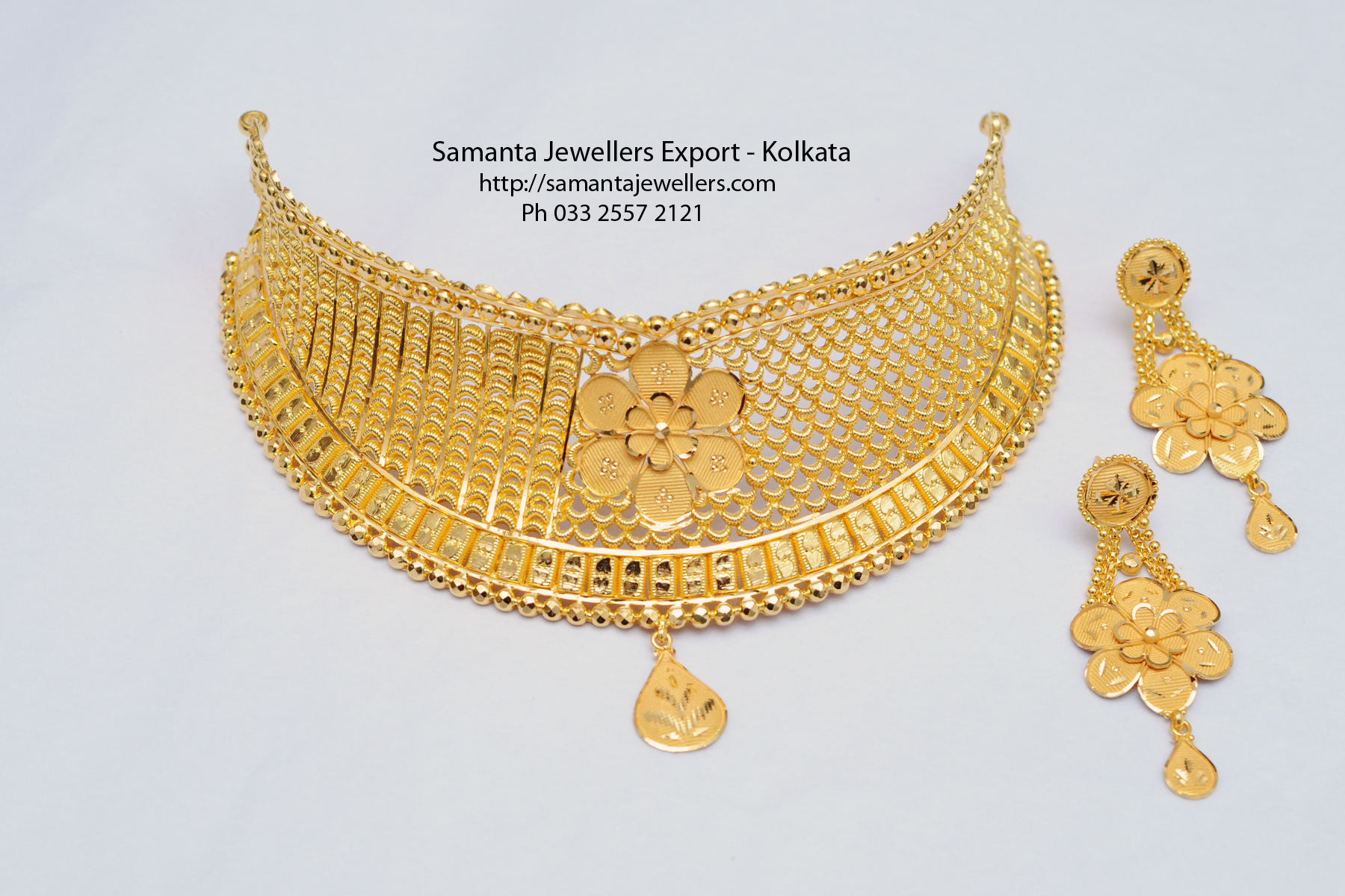 light weight fancy wedding gold choker necklace designs